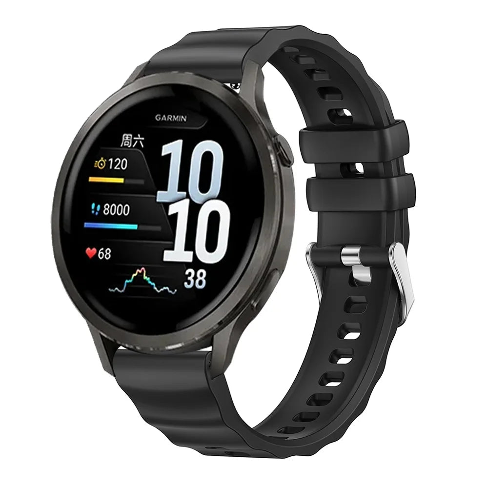 18mm Silicone Strap for Garmin Venu 4 41mm 2S 3S Watchband for Garmin Forerunner 265S 255S Vivoactive 4S 3S Soft Bracelet Correa