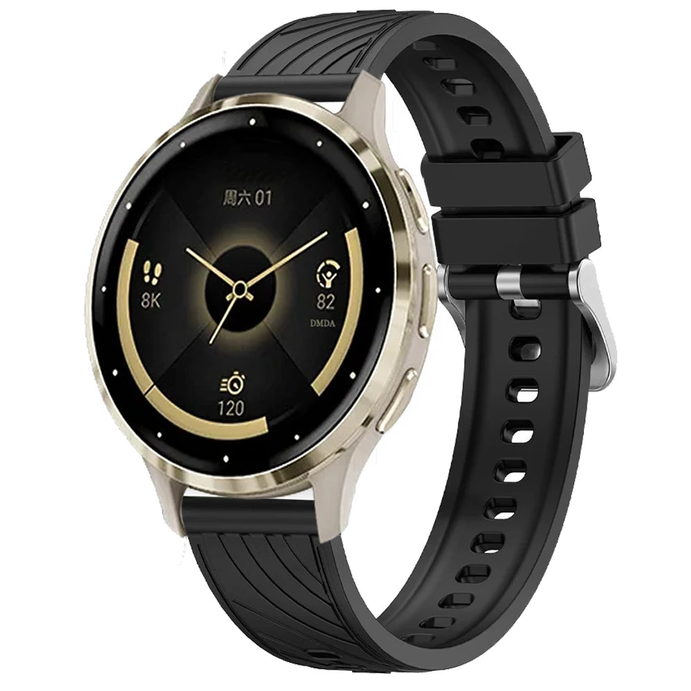18mm Silicone Strap for Garmin Venu 4 41mm 2S 3S Watchband for Garmin Forerunner 265S 255S Vivoactive 4S 3S Soft Bracelet Correa