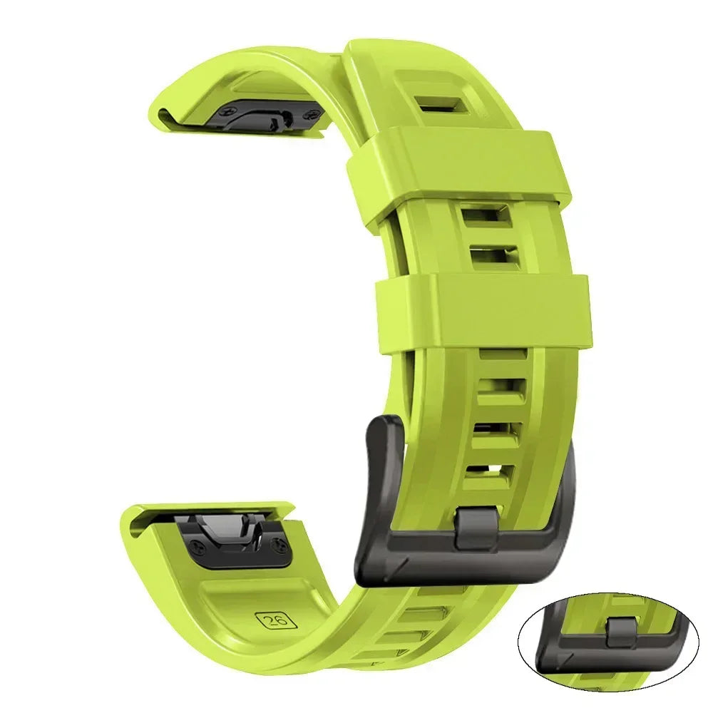 22mm 26mm Silicone Watchband For Enduro 3 Tactix 8 Sport Strap For Garmin Fenix 8 8x E 7 7X Pro 6X Epix Gen 2 QuickFit Bracelet