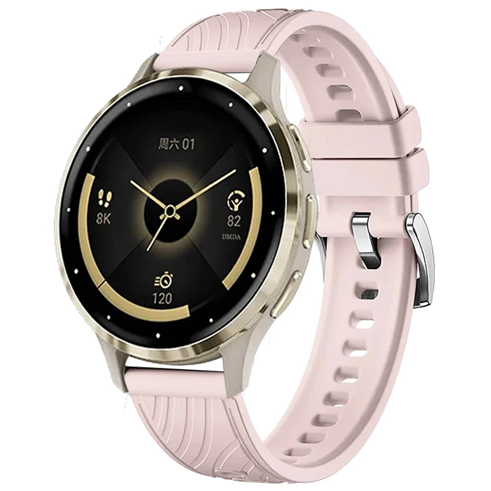 18mm Silicone Strap for Garmin Venu 4 41mm 2S 3S Watchband for Garmin Forerunner 265S 255S Vivoactive 4S 3S Soft Bracelet Correa