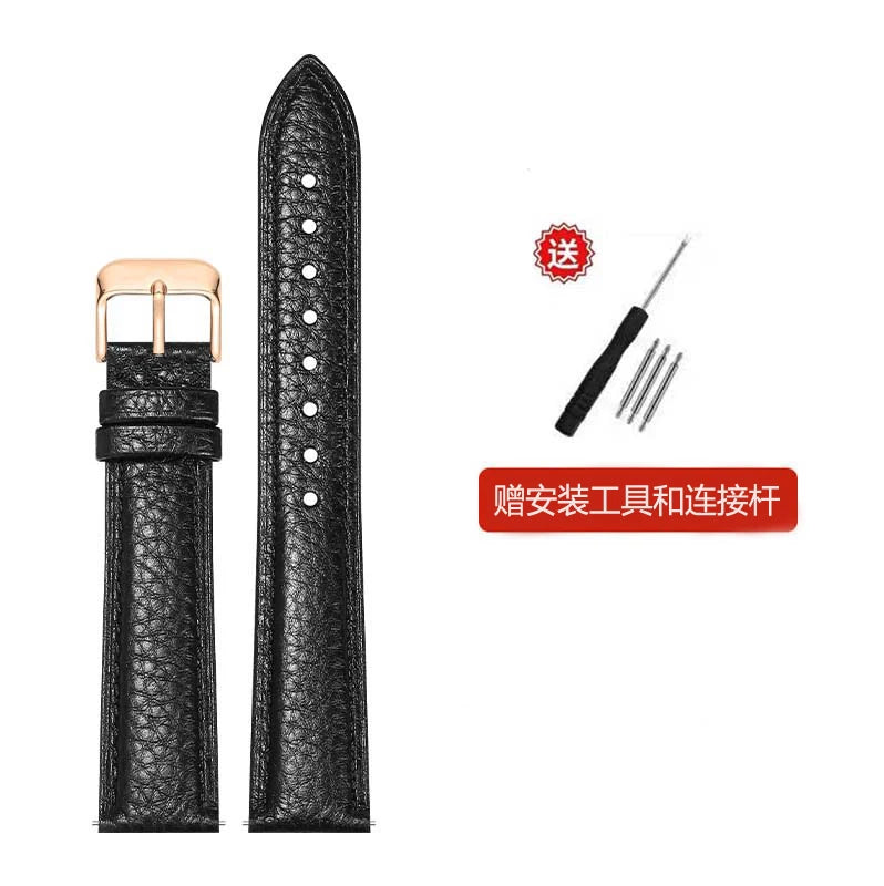 2025 genuine Leather watch strap  Accessories  wristband 10mm 12mm 14mm 16mm 18mm 20mm 22mm Genuine Leather   Strap with Tool