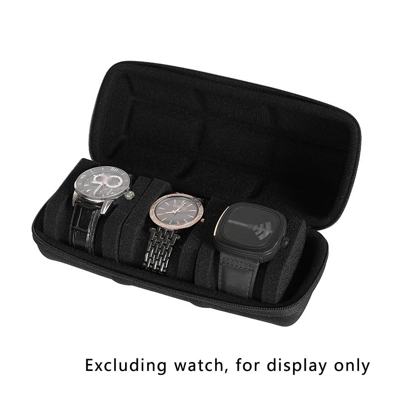 Watch Box Organizer for Men,Watch Travel Case Portable Storage Watch Display Holder for Wristwatches with anti-Move Watch Pillow
