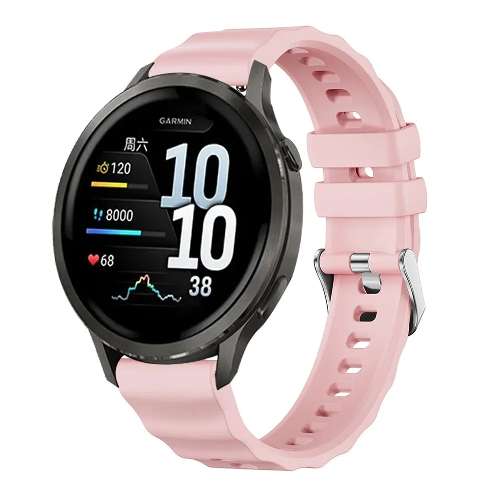 18mm Silicone Strap for Garmin Venu 4 41mm 2S 3S Watchband for Garmin Forerunner 265S 255S Vivoactive 4S 3S Soft Bracelet Correa