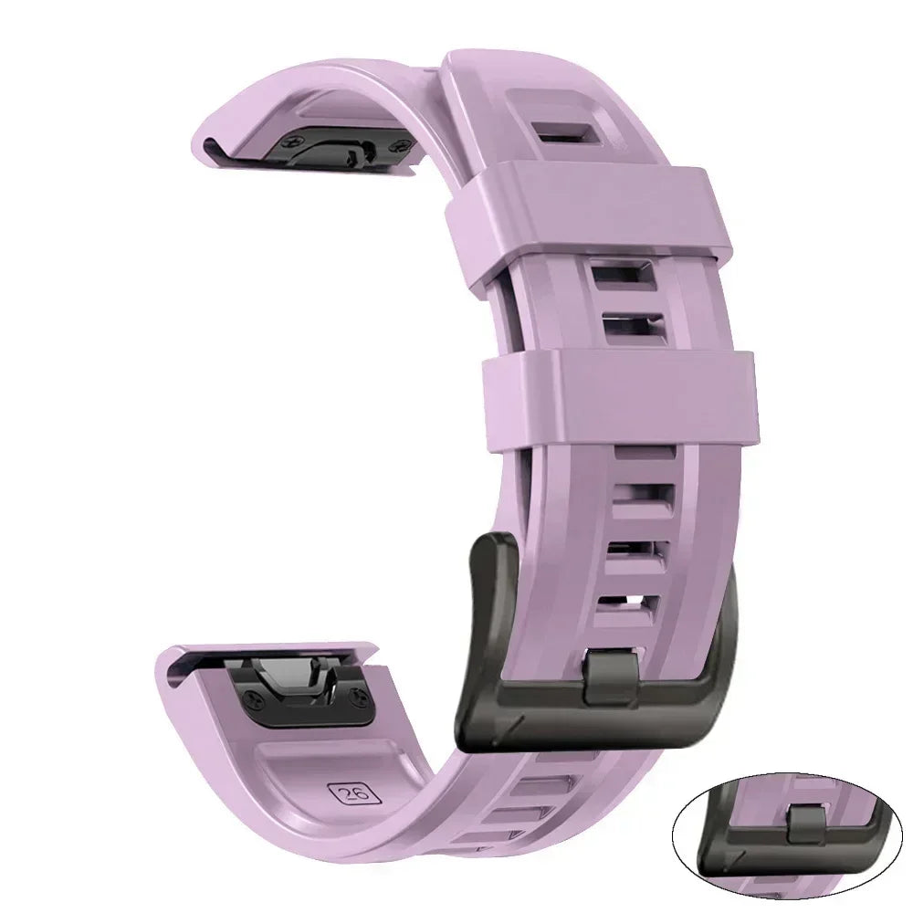 22mm 26mm Silicone Watchband For Enduro 3 Tactix 8 Sport Strap For Garmin Fenix 8 8x E 7 7X Pro 6X Epix Gen 2 QuickFit Bracelet
