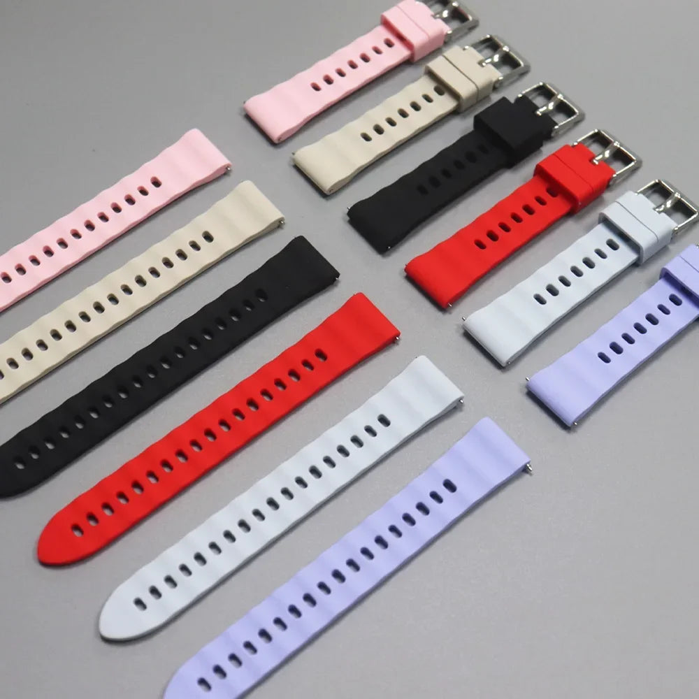18mm Silicone Strap for Garmin Venu 4 41mm 2S 3S Watchband for Garmin Forerunner 265S 255S Vivoactive 4S 3S Soft Bracelet Correa