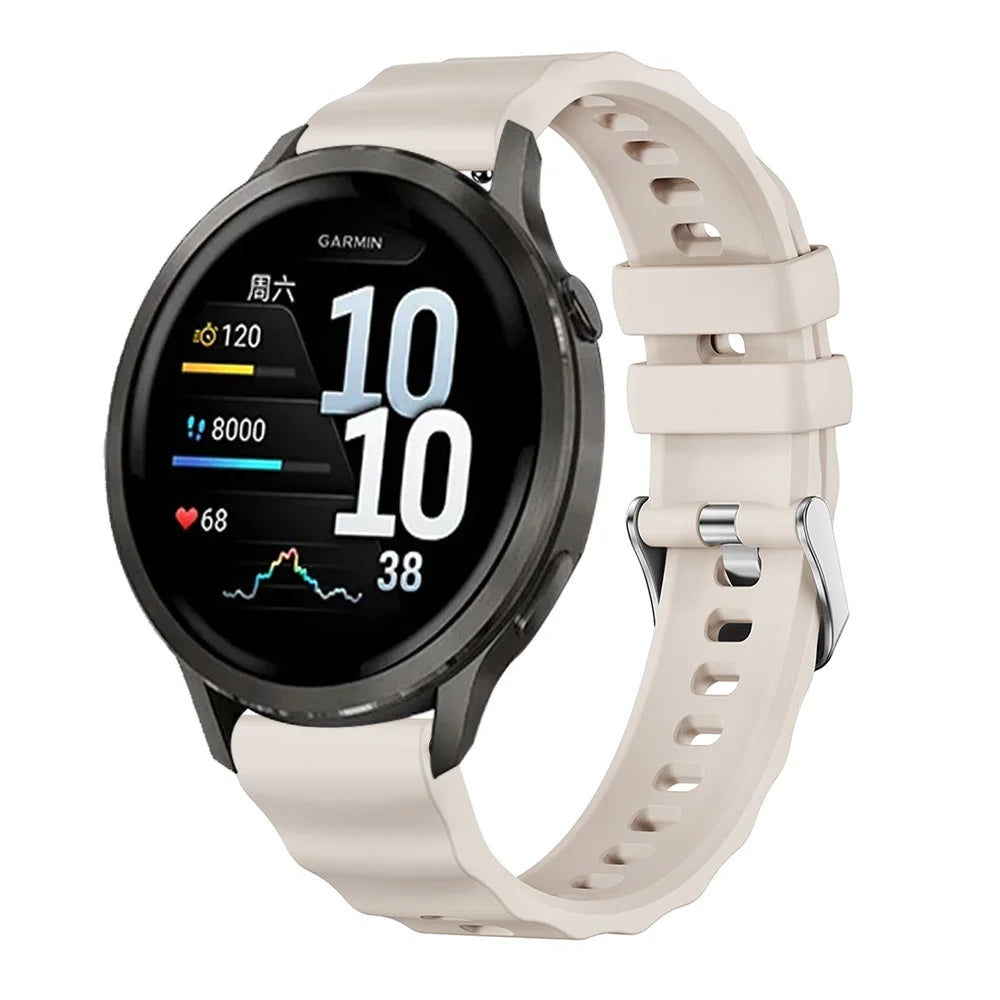 18mm Silicone Strap for Garmin Venu 4 41mm 2S 3S Watchband for Garmin Forerunner 265S 255S Vivoactive 4S 3S Soft Bracelet Correa