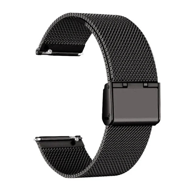 18mm 20mm 22mm Stainless Steel Strap For Garmin Venu 4 3 2 2S 3S/Forerunner 55 158 245 255 645 745 965 970/Vivoactive 4 5 6 Band