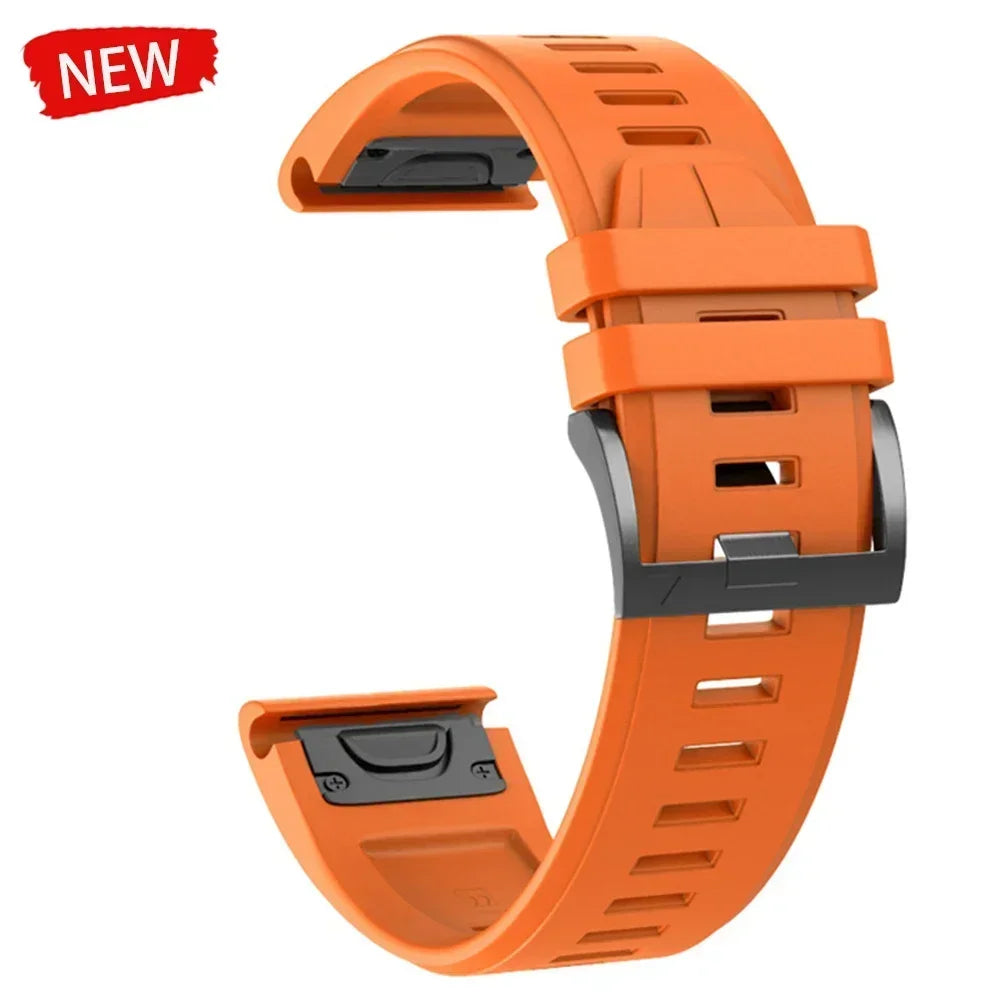 22mm 26mm Silicone Watchband For Enduro 3 Tactix 8 Sport Strap For Garmin Fenix 8 8x E 7 7X Pro 6X Epix Gen 2 QuickFit Bracelet