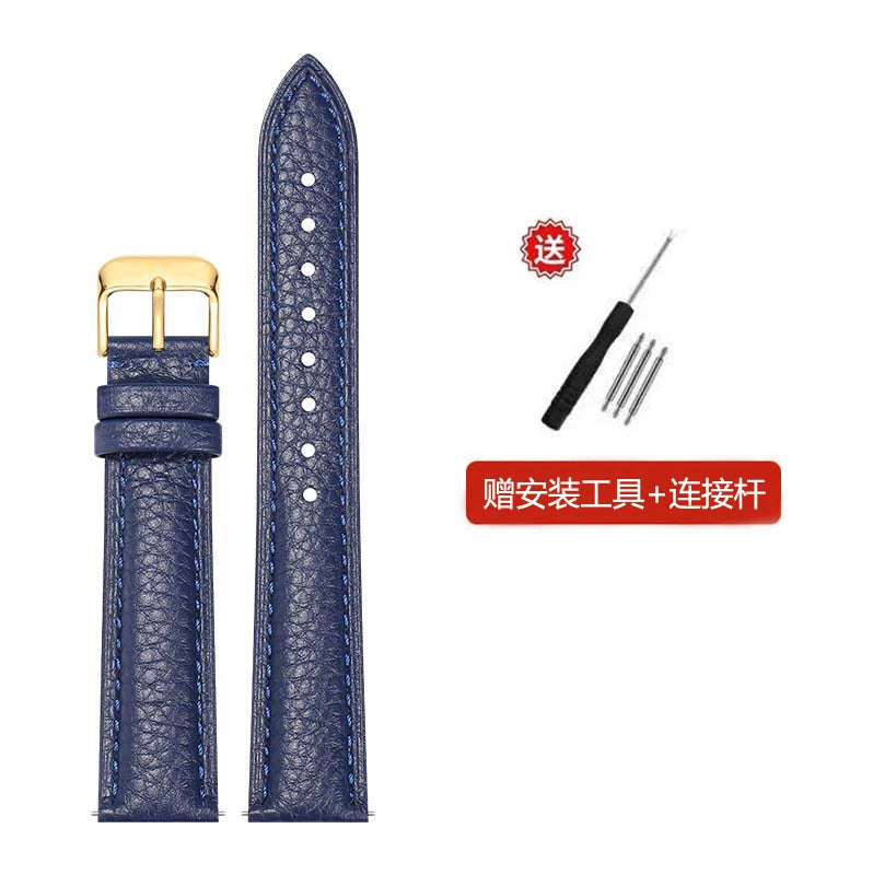 2025 genuine Leather watch strap  Accessories  wristband 10mm 12mm 14mm 16mm 18mm 20mm 22mm Genuine Leather   Strap with Tool