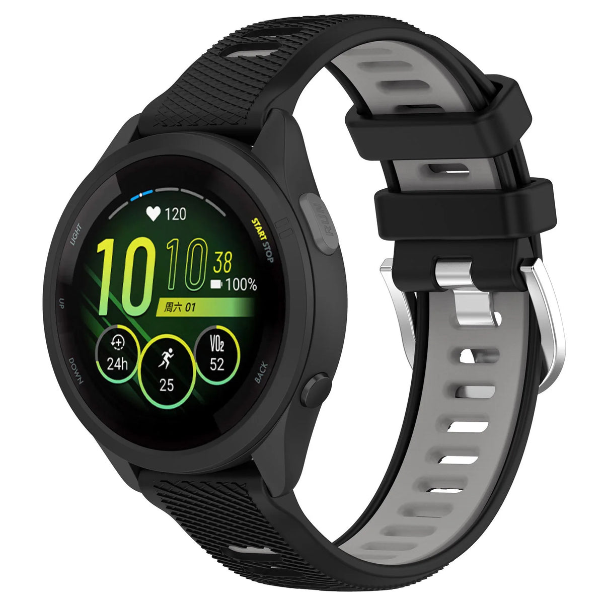 18mm 20mm 22mm watch band for Garmin Forerunner 265 255 170 570 165 245 55 70 bracelet buckle strap For Garmin Vivoactive 6 5 4